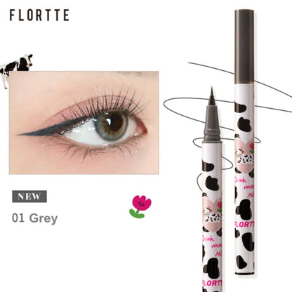 Flortte Ultra-fine Liquid Eyeliner&Lying Silkworm Pen Waterproof Long Lasting No Smudging Eye Liner Applicator Pencil