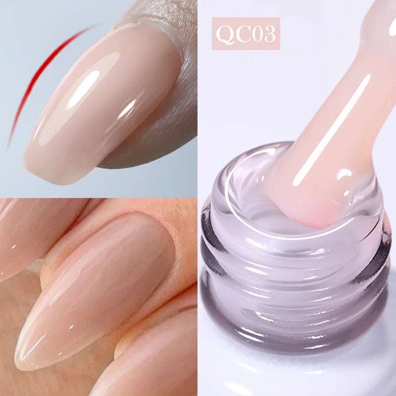 BORN PRETTY Purple Jelly Nude Gel Nail Polish 10ml Translucent Clear Gel Polish French Manicure Milky Natural Transparent Gel