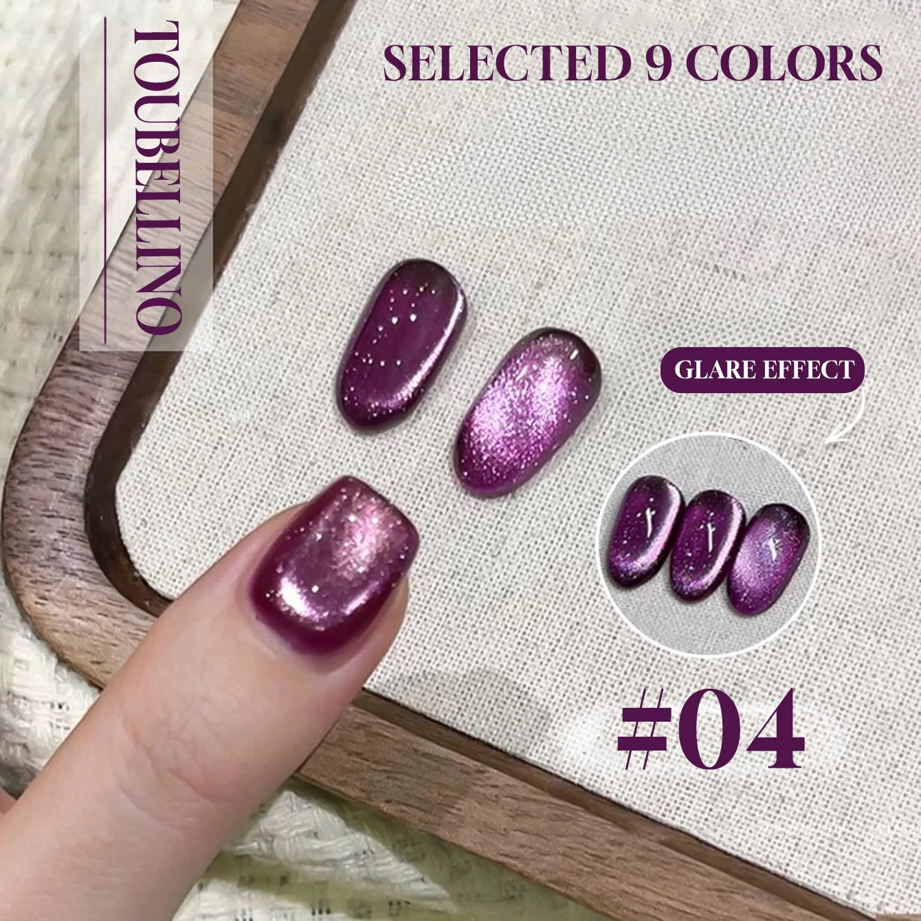 MIANEL 12ML/PCS Flower-like Satin Cat Eye Gel Nail Polish, Autumn Popular Whitening Nail Polish, Suitable For Nails And Toe Nail