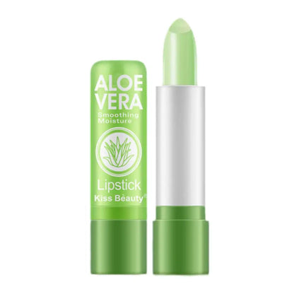 Aloe Vera Color-Changing Lipstick Long-Lasting, Moisturizing, Temperature-Activated Lip Balm, Fade-Resistant Nourishing Lip Care