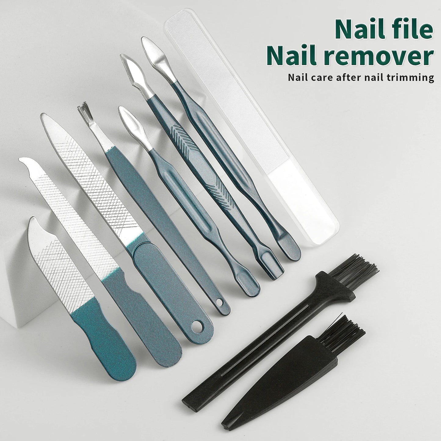 Manicure Set Pedicure Tools Set Nail Grooming Kit for Women Mens, 40 in 1（Dark Green） Nail Manicure Kit Foot Hand Care Kit Nail