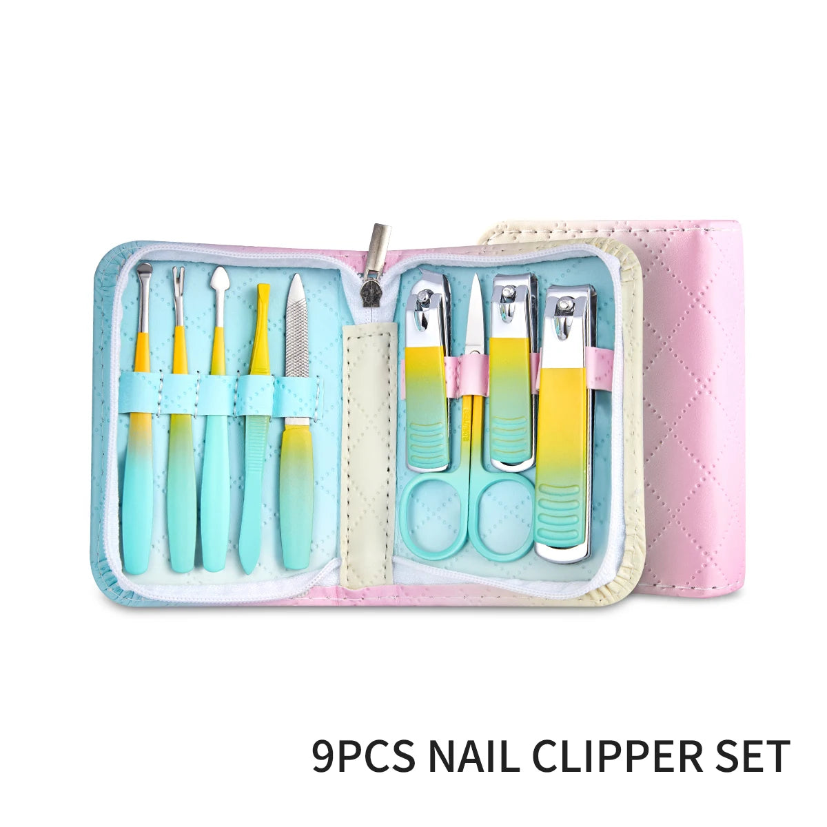 9-22pcs Nail Clipper Manicure Set Stainless Steel Manicure Kit Nail Care Tools Portable kit