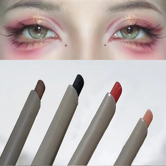 Sexy Rose Red Eye Liner Pencil Natural Matte Wine Red Lying Silkworm Eyeliner Easy To Color Waterproof Eye Make Up Cosmetics 1pc