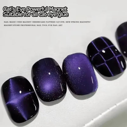 Multi-function Cube Magnet Nail Art Cat Eye Chessboard Starlight Nail UV Magnetic Attraction Magnets Set 27pcs Manicure DIY Tool