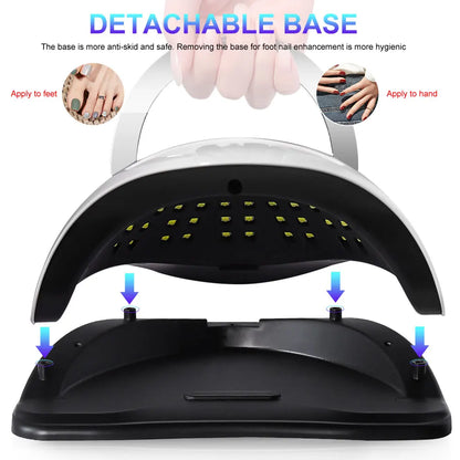 Nail LED lamp nail phototherapy machine nail polish glue fast dry intelligent sensing nail dryer 4-speed timing solidifying lamp