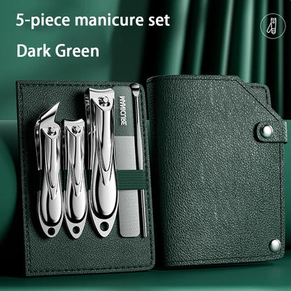 Manicure Set Personal Care Nail Clipper Kit 5 Pieces Nail Clipper Set Grooming Kit Gift for Relatives Friends Families Travel