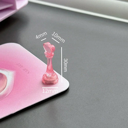 Lootaan Love Nail Holder Set Acrylic Nail Stand for Press On Nail Tips Showing Shelves Stainless Steel Plate Palette Display Kit