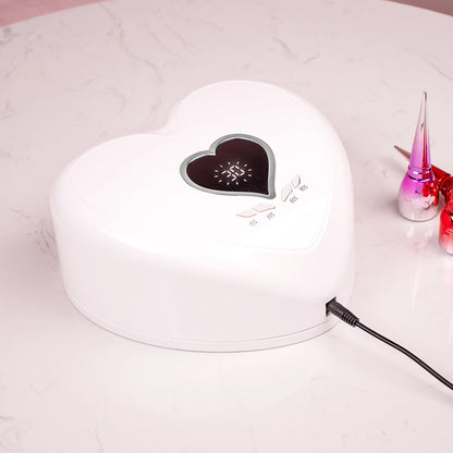 High Power 96W RED Light LED Nail Lamp Heart Shape Gel UV Lamp Manicure Nail Polish Dryer Machine for Fast Drying All Gel Polish