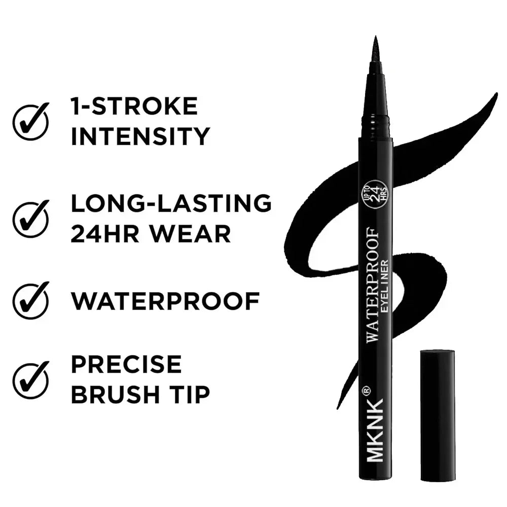 Black Quick-dry Eyeliner Pencil Makeup 24h Lasting Smooth Matte Eye Liner Waterproof Anti Smudge Liquid Eyeliner Eyes Cosmetics