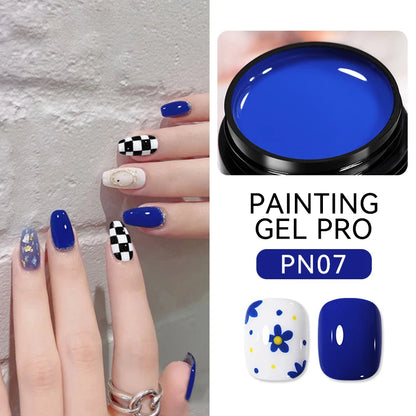 BORN PRETTY 5ml White Black Silver Spider Drawing Gel Nail Polish UV Painting Outline Gel Varnish Nails Art All For Manicure