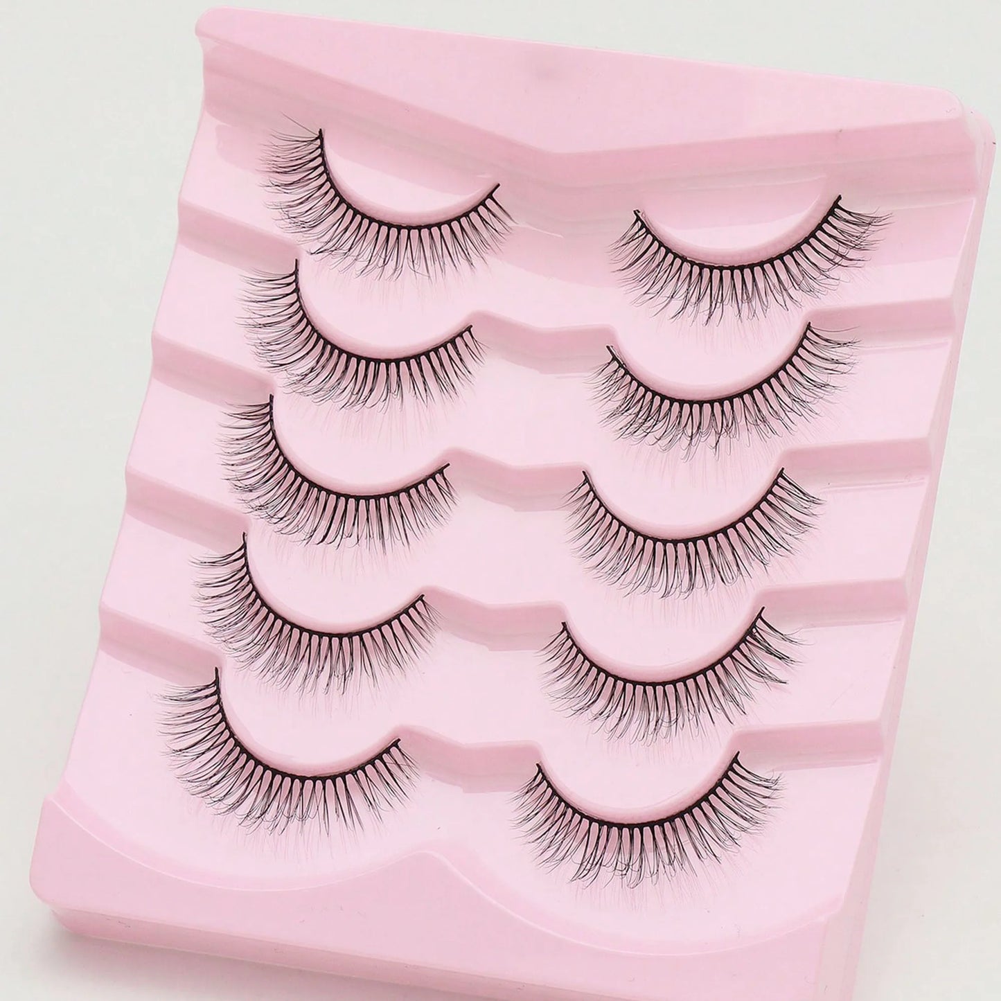 5 Pairs Cat Eye Lashes Faux Mink Eyelashes Winged End Eye Elongated Eyelashes Natural long Manga Lashes Fake Lashes Makeup