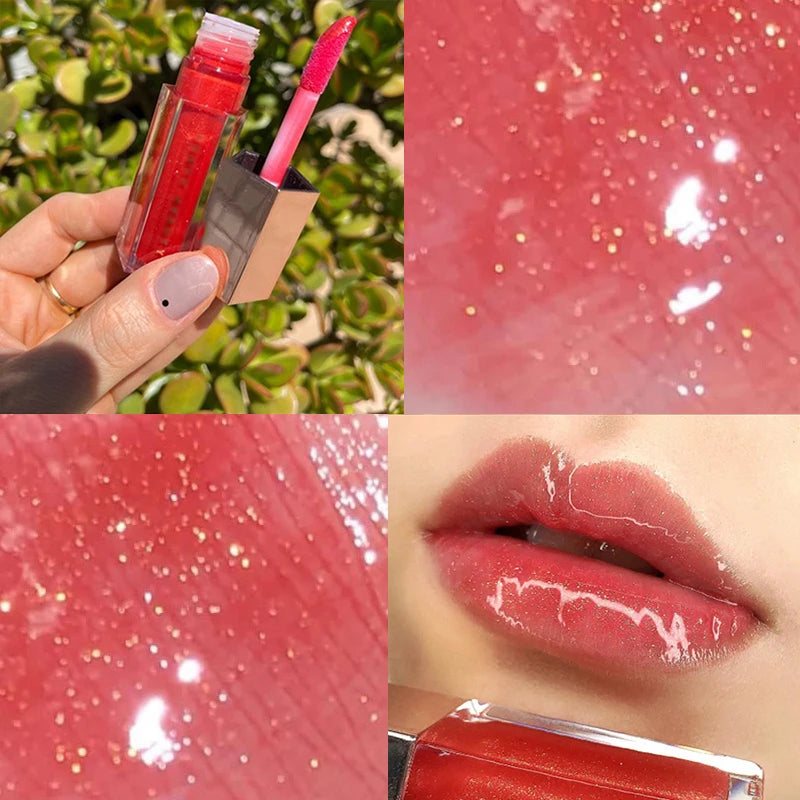 Gloss Bomb Universal Lip Luminizer 9 Colors Non-Sticky Moisturizing Lip Gloss Plumping and Long-Lasting Glitter Liquid Lipstick