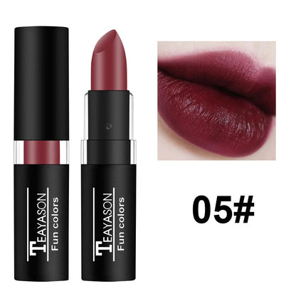 12 Color Lipstick Waterproof Long Lasting Cosmetic Black Blue Purple Green Matte Make Up Lip Gloss Makeup Red Lipstick