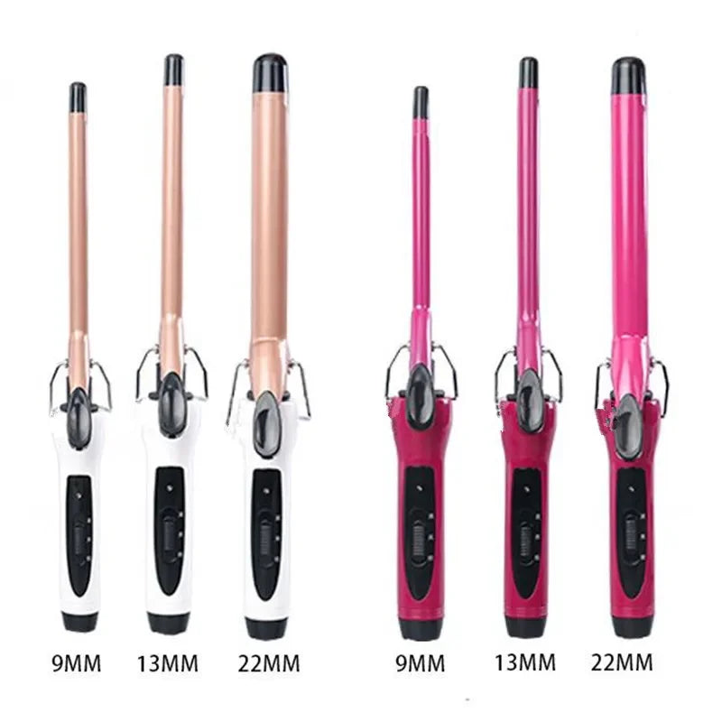 New Professional Electric Hair Curler Curling Iron Hair Waver Pear Flower Cone Ceramic Curling Wand Hair Styling Tool 9mm 22mm 2