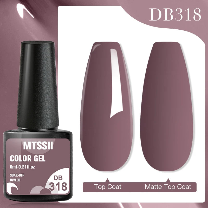 Mtssii 240 Colors Nail Gel Polish Nail Supplies 6ml Vernis Semi Permanent Nail Art Manicure Soak Off LED UV Gel Nail Varnishes