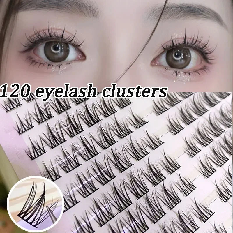 Natural Eyelash Clusters DIY Manga Lashes Transparent Terrier Strands Eyelash Soft False Eyelashes  Eyelashes Daily Makeup