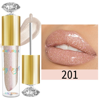 9 Colors Moisturizing Diamond Shimmer Glitter Lip Gloss Makeup Sparkling Glitter Liquid Lipstick  Pearl Lip Gloss Sexy Lip