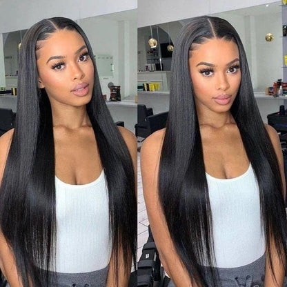 30 40 Inch 250 Density Bone Straight 13X6 Hd Lace Frontal Wig 13X4 Transparent Lace Front Pre Plucked 100% Human Hair For Women