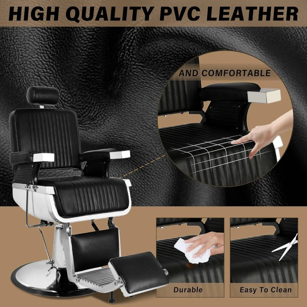 Heavy Duty Barber Chair Hydraulic Salon Chair Hair Salon Chairs for Hair Stylist for Salon Chairs Tattoo Chair Beauty Equipment