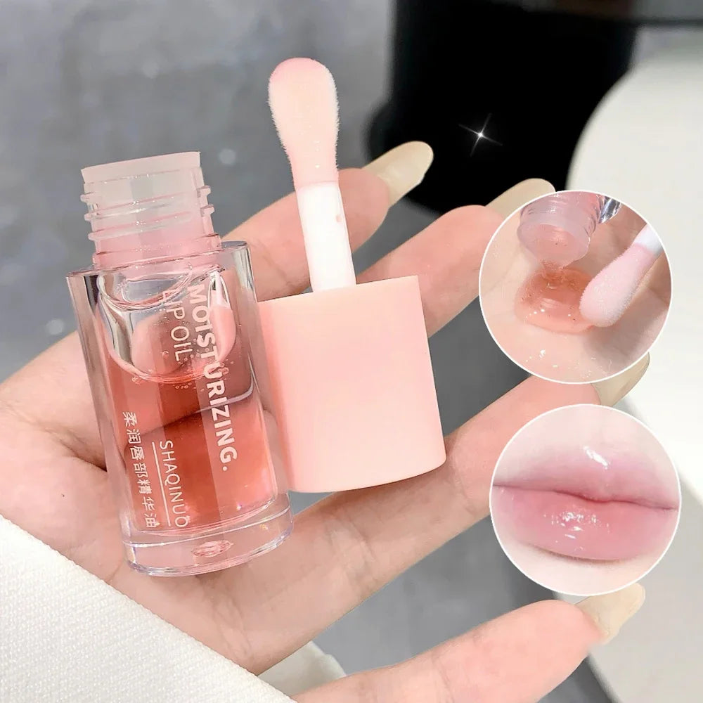 Water Light Lip Gloss Moisturizer Transparent Jelly Mirror Fruit Crystal Lip Oil Clear Hydrating Plumping Korean Lip Care Makeup