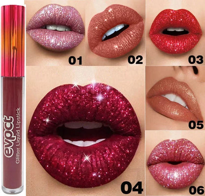 Waterproof Diamond Shimmer Glitter Lip Gloss 15 Colors Matte Glitter Liquid Lipstick Diamond Pearl Colour Lip Gloss Sexy Make Up