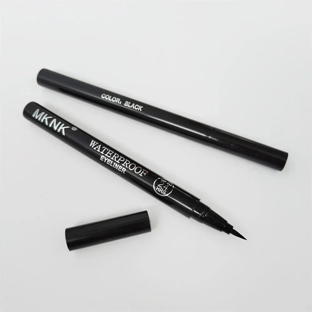 Black Quick-dry Eyeliner Pencil Makeup 24h Lasting Smooth Matte Eye Liner Waterproof Anti Smudge Liquid Eyeliner Eyes Cosmetics