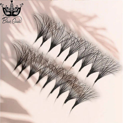 3D-20D 0.03  Pointy Base Promade Lash Fans 500 Fans Rapid Mega Storage Lash Tray 0.05 Handmade Promade Sharp Pointy Bade Fans