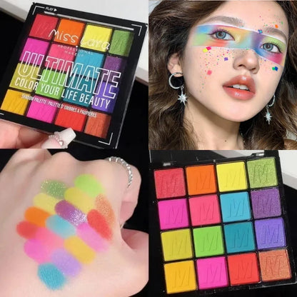 Rainbow Color Shadow Summer Palette Lasting Waterproof Professional Makeup Glitter Eye Shadow Cosmetic Pigmented 섀도우 팔레트