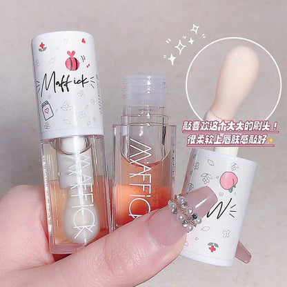 Make Up Korean Beauty Cosmetics Lip Ink Gloss Labial Lips Moisturizer Jelly Lipstick Bright Oil Moisturizing Balm Big Lip Brush