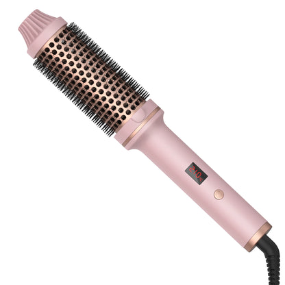 1.5 Inch Hair Curling Iron Brush Ceramic Thermal Brush Heated Round Brush Hair Electric Heating Brush Electric Hair Curler Comb