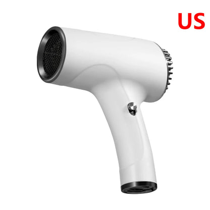 Portable Hair Dryer 2600mah Cordless Lonic Hair Dryer 40/500W USB Rechargeable Powerful 2 Gears for Travel Home Dormitory