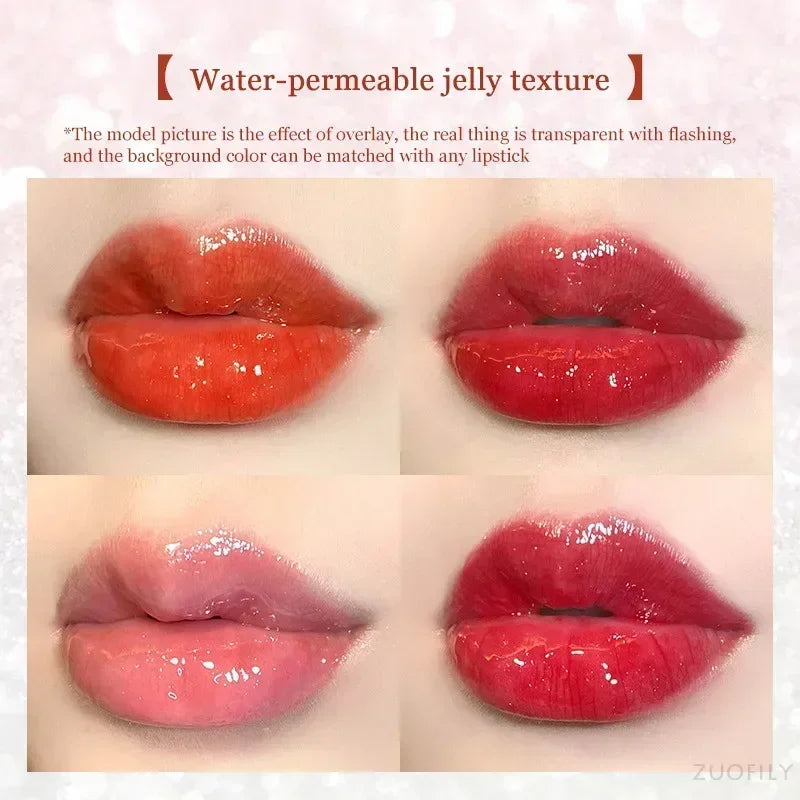 Mirror Water Lip Gloss Lip Glaze Transparent Glass Lip Oil Waterproof Lasting Liquid Lipstick Lipgloss Lipgloss Lips Cosmetics