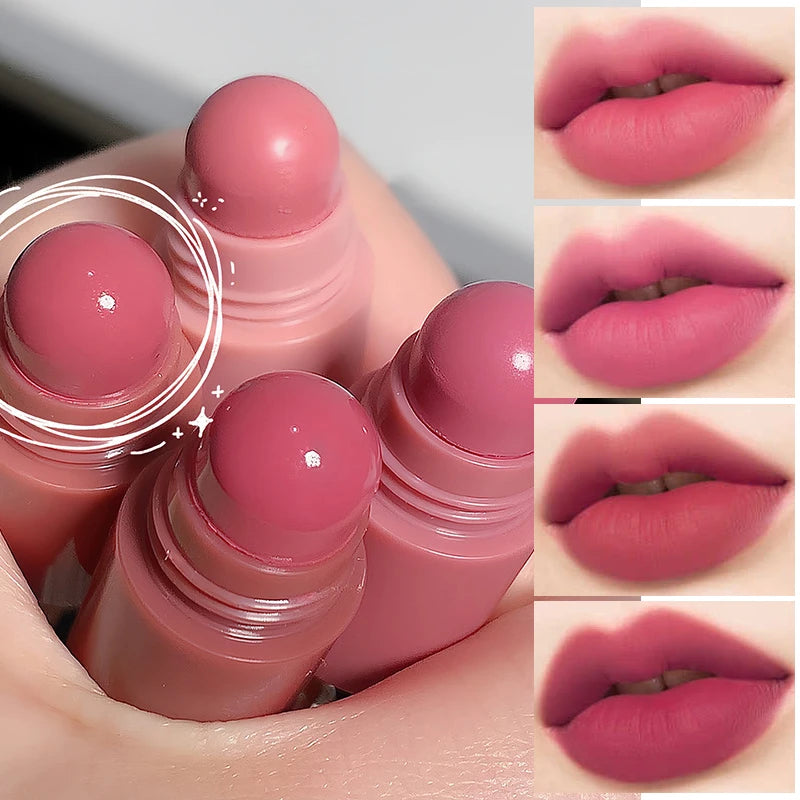 4 In 1 Matte Lipstick Pencil Kit Combo Velvet Sexy Red Lip Tint Non-stick Cup Multicolour Lipstick Pen Makeup Lips Cosmetic Set