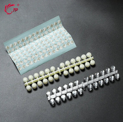 TP 120pcs Nail Color Table with Stickers for UV/Gel/Polish Nail Capsule Gel Enamel Bottle Sample Flat Back Color Card Nail Tools