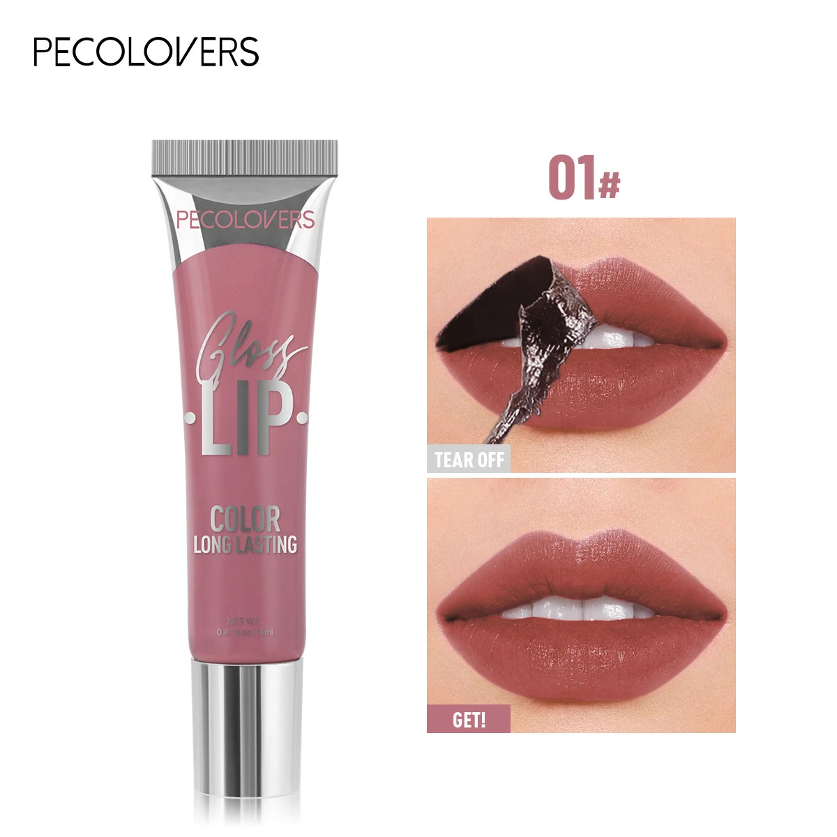 6-color Liquid Peel-off Lip Gloss Waterproof Long-lasting Peel-off Lip Gloss Non-stick Cup Makeup Moisturizing Makeup for Women