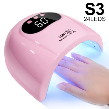 88W LED UV Lamp for Nails Gel Polish Drying With LED Display And Motion Sensing Professional Manicure Lamp Dryer Home Use Tool