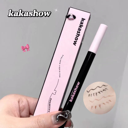 0.05mm Eyeliner Liquid Pen Matte Smooth Quick Dry Waterproof Ultra-thin Eyeliner Lower Eyelash Pen Non Smudging Korean Makeup