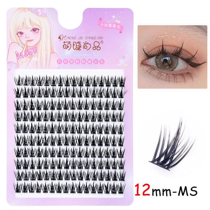 Natural Eyelash Clusters DIY Manga Lashes Transparent Terrier Strands Eyelash Soft False Eyelashes  Eyelashes Daily Makeup