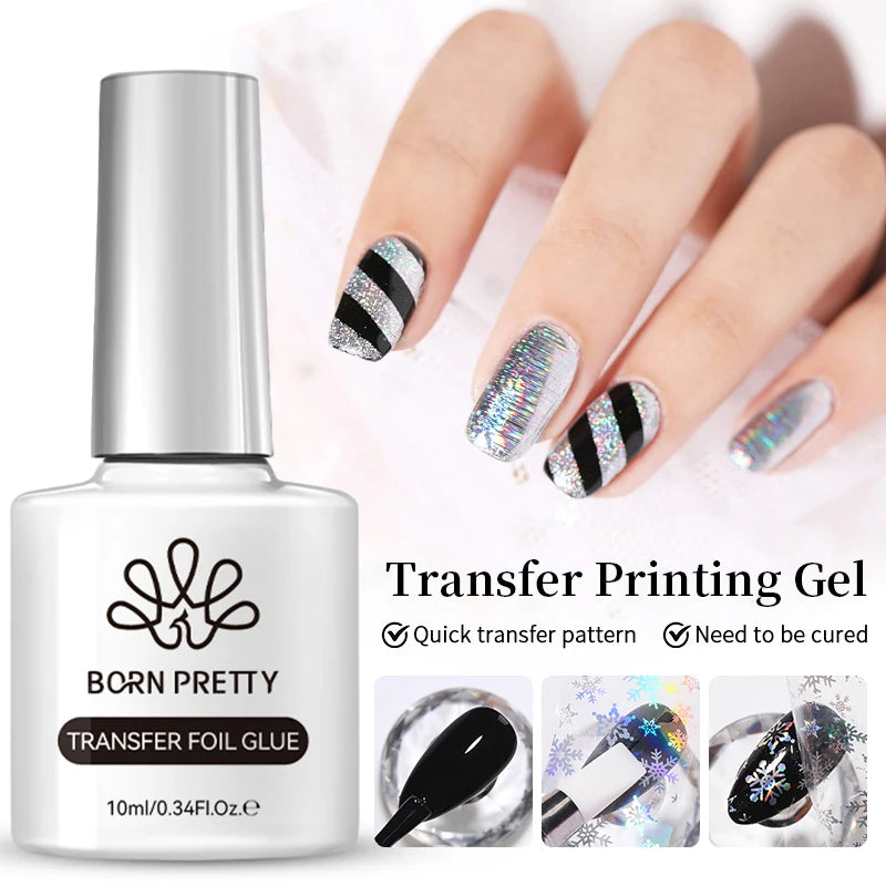 BORN PRETTY 10ml Black Glass Cat Magnetic Gel Nail Polish Punk Style Nail Art Manicure Varnis Semi Permanent Gel for Winter Nail