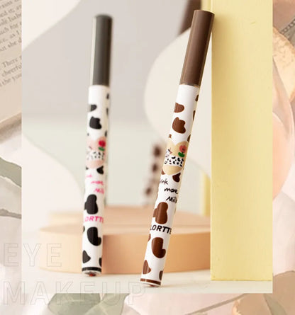 Flortte Ultra-fine Liquid Eyeliner&Lying Silkworm Pen Waterproof Long Lasting No Smudging Eye Liner Applicator Pencil