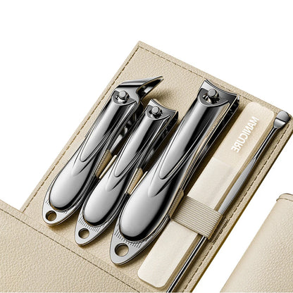 Manicure Set Personal Care Nail Clipper Kit 5 Pieces Nail Clipper Set Grooming Kit Gift for Relatives Friends Families Travel