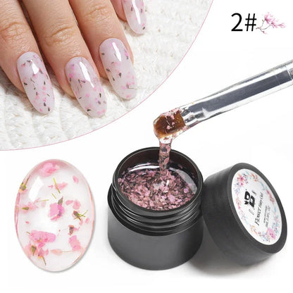 BOZLIN Chameleon Flake Gel Nail Polish Spring Color Sparkling Sequins Soak Off UV Glitter Gel Varnish Nail Art Decoration 5ML