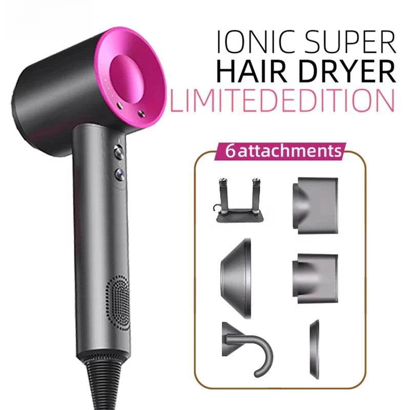 High Speed Anion 110000rpm Hair Dryer Wind 62m/s 1600W 2 Minute Quick Dry Professional Hair Care Negative Lon