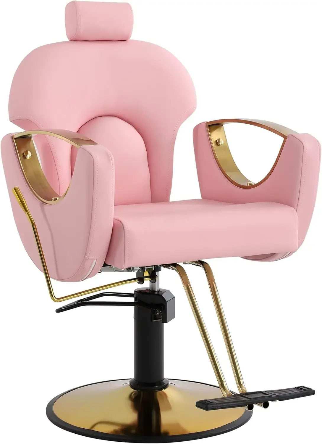 Barber Chair, Salon Chair for Hair Stylist, Hair Reclining Salon Chair, Multi-Function Shampoo Chair for Salon Barbershop