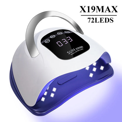 Nail LED lamp nail phototherapy machine nail polish glue fast dry intelligent sensing nail dryer 4-speed timing solidifying lamp