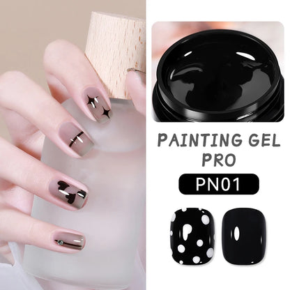 BORN PRETTY 5ml White Black Silver Spider Drawing Gel Nail Polish UV Painting Outline Gel Varnish Nails Art All For Manicure