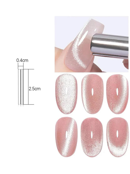 MIANEL 12ML/PCS Flower-like Satin Cat Eye Gel Nail Polish, Autumn Popular Whitening Nail Polish, Suitable For Nails And Toe Nail