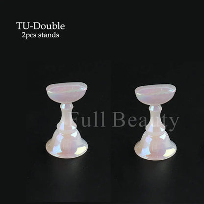 5pcs Magnetic Nail Holder Aurora Acrylic Crystal Showing Shelf Manicure Art Tool Press On Nail For Polish Display Stand NLJG-A