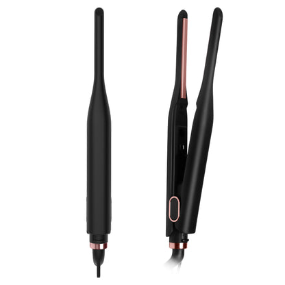 Small Flat Iron for Short Hair Pencil Flat Iron Mini Hair Straightener Tiny Hair Straightening Iron Ceramic Beard Straightener