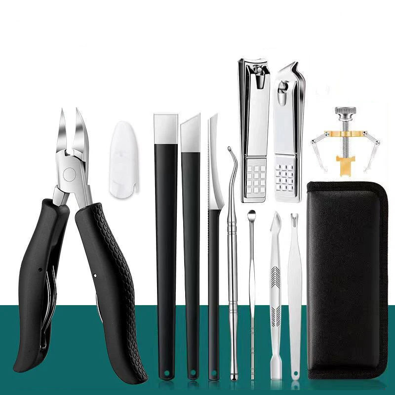 Nail Clipper Set for Paronychia Ingrown Toenail Podiatry Correction Nippers Pedicure Tool Manicure Knife Dead Skin Scissors